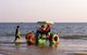 China: Water tricycle, Silver Beach (Beihai Yintan), Beihai, Guangxi Province